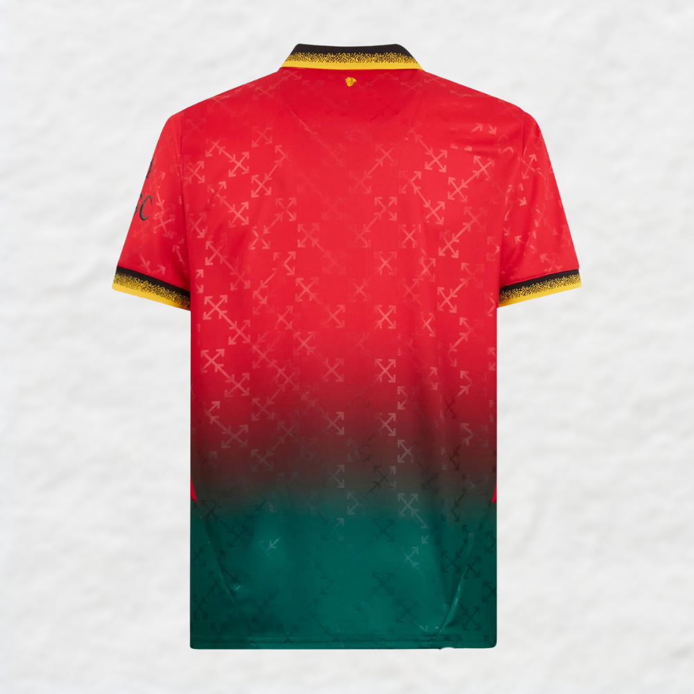 AC MILAN "OFF" FASHION COLLAB RED 2024/25 SPECIAL EDITION SHIRT
