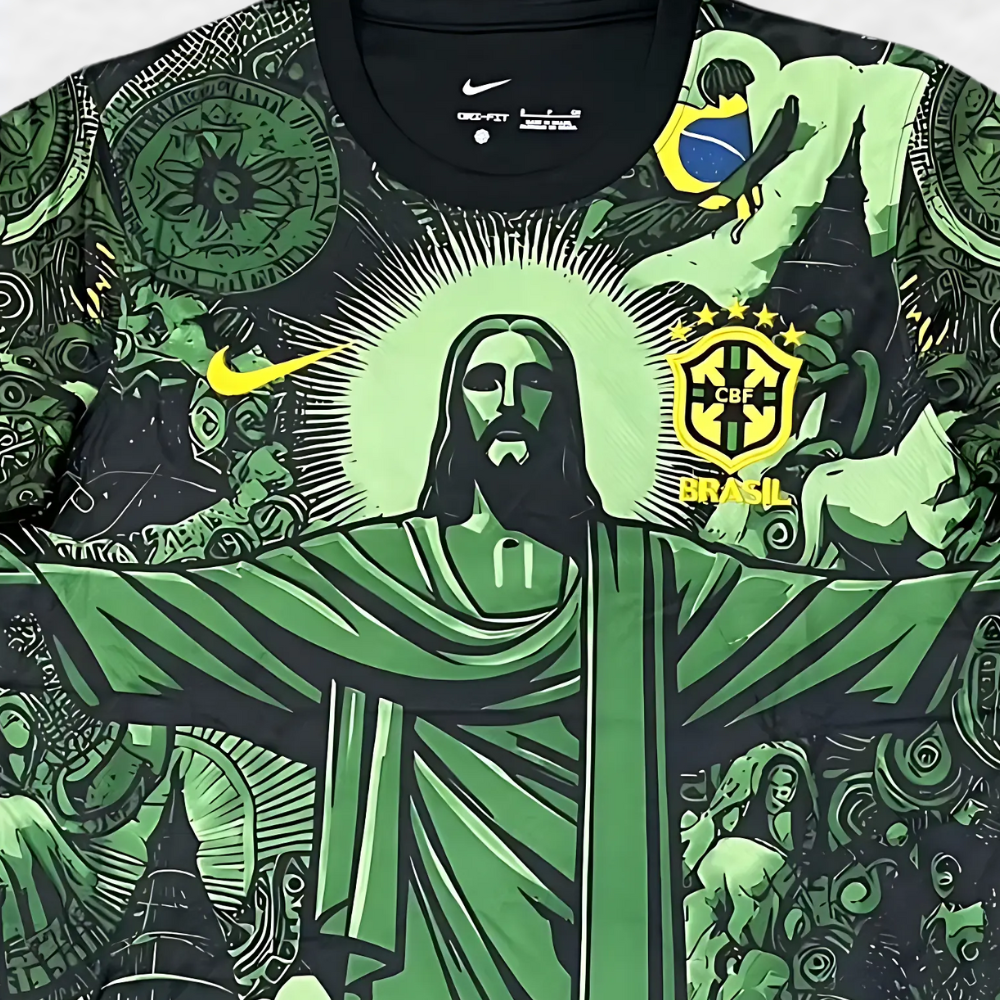 BRAZIL 2024/25 GREEN 'CHRIST THE REDEEMER' SPECIAL EDITION SHIRT