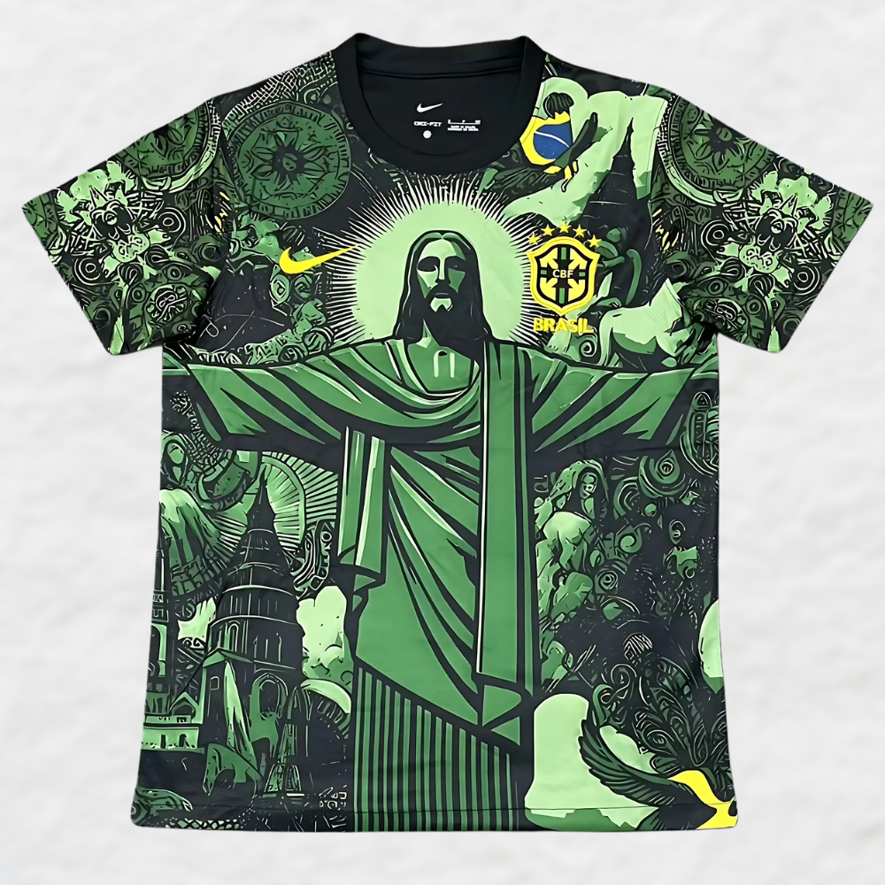 BRAZIL 2024/25 GREEN 'CHRIST THE REDEEMER' SPECIAL EDITION SHIRT
