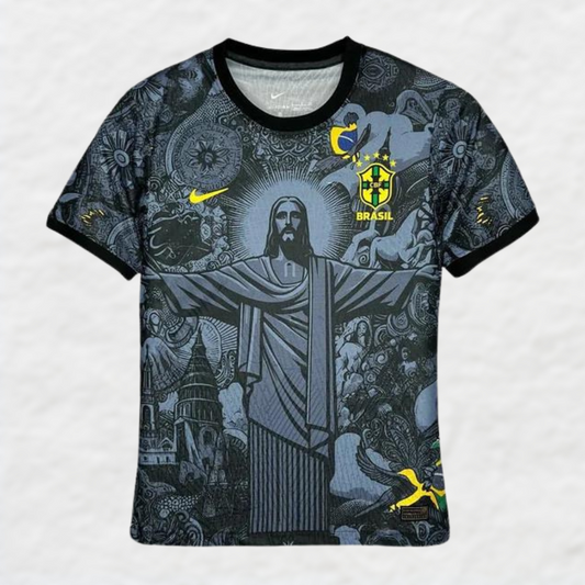 BRAZIL 2024/25 BLACK 'CHRIST THE REDEEMER' SPECIAL EDITION SHIRT
