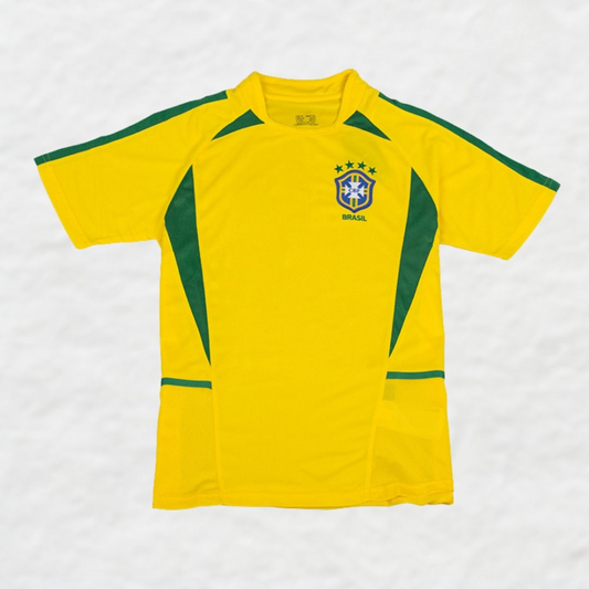 BRAZIL 2002 HOME RETRO SHIRT