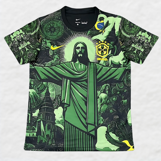 BRAZIL 2024/25 GREEN 'CHRIST THE REDEEMER' SPECIAL EDITION SHIRT