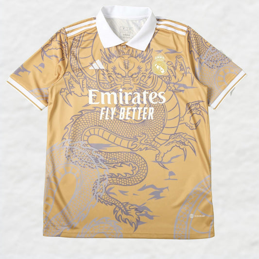 REAL MADRID 2023/24 'DRAGON' SPECIAL EDITION (GOLDEN) SHIRT